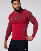 Apex Compression Longsleeves - Red - High Definition Angle 1