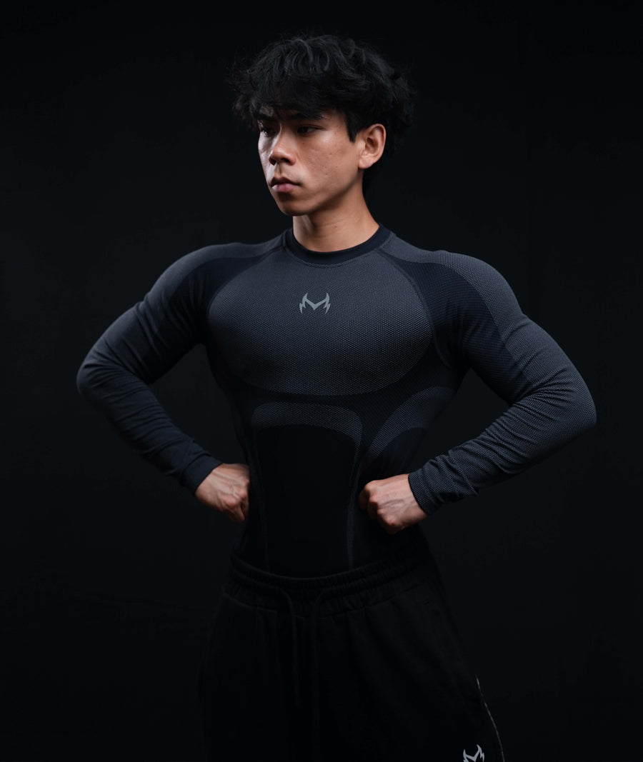 Slate Compression Long Sleeve - High Definition Angle 1