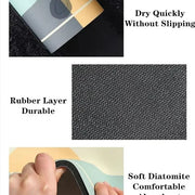 2PC Anti‑Slip Flower Design Bathroom Mat – Fast‑Drying, Water‑Absorbent Floor Mat