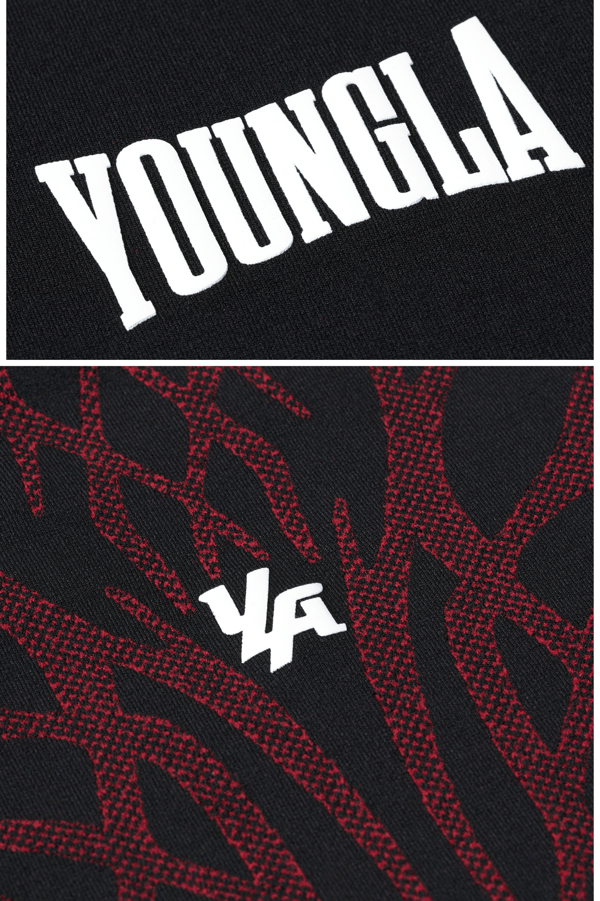 Gothic Compression Tees - Black/Red - High Definition Angle 3