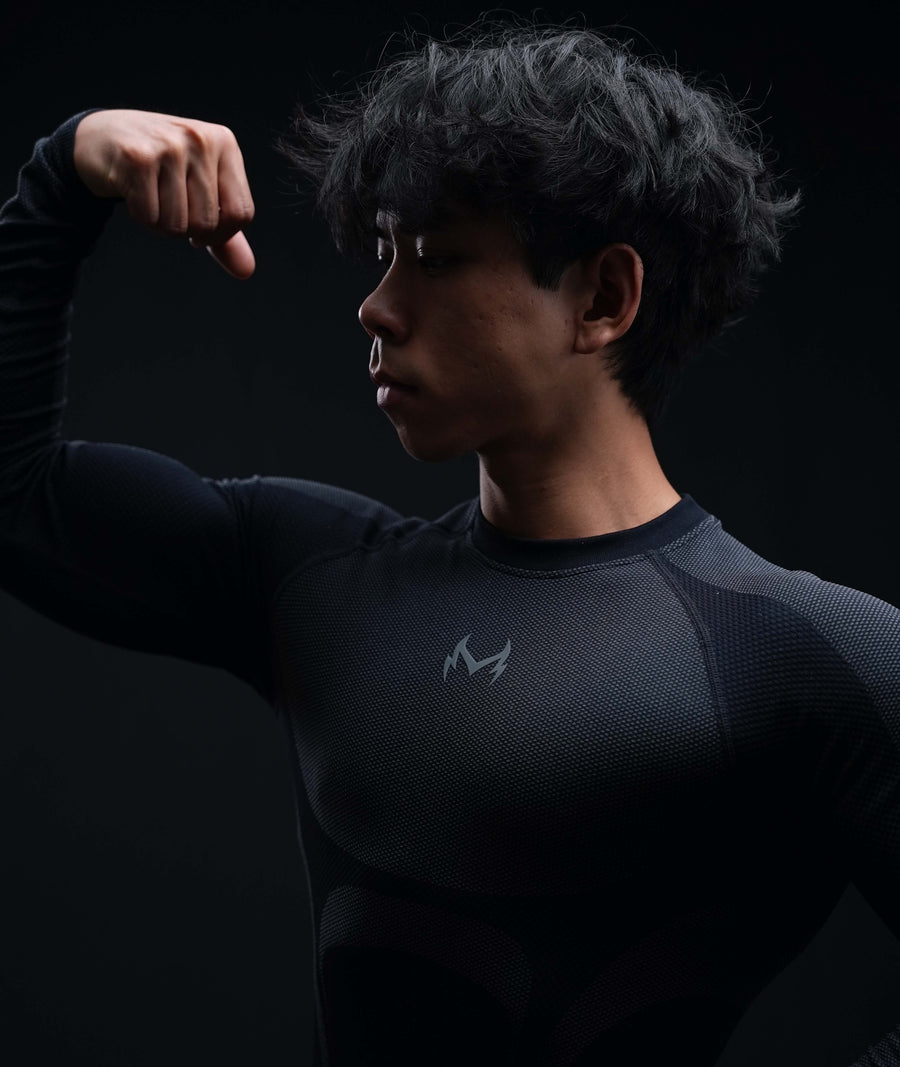 Slate Compression Long Sleeve - High Definition Angle 2