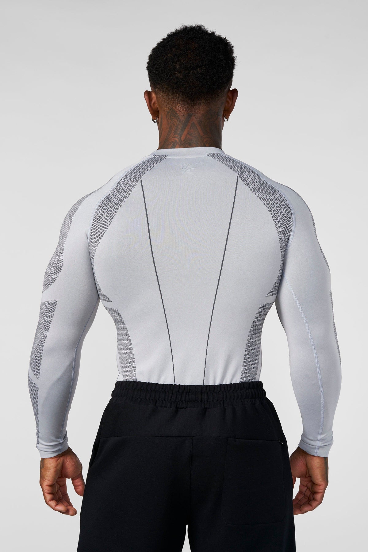 Apex Compression Longsleeves - Grey - High Definition Angle 2