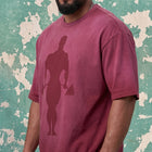 Gold's Iron Legacy Shadow Tees - Burgundy Wash
