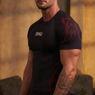 Gothic Compression Tees - Black/Red