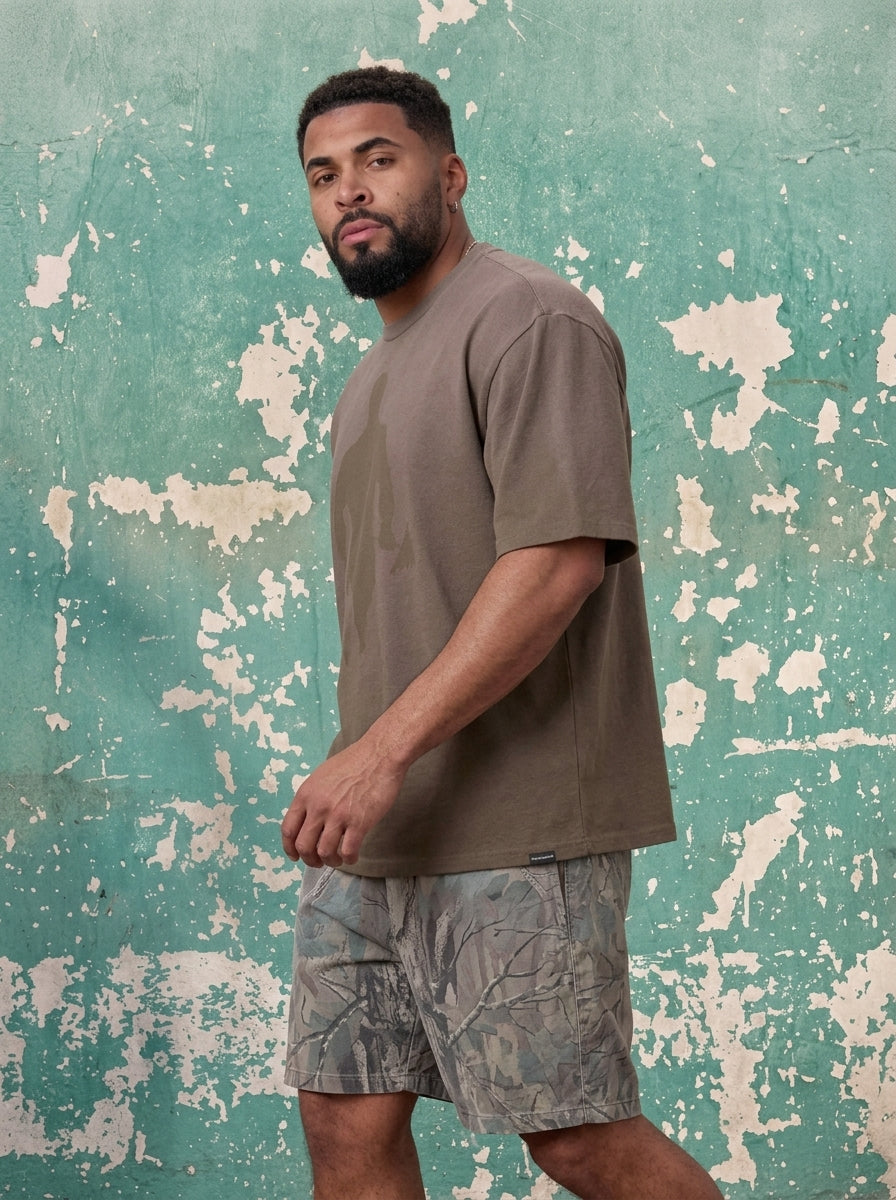 Gold's Iron Legacy Shadow Tees - Olive Wash
