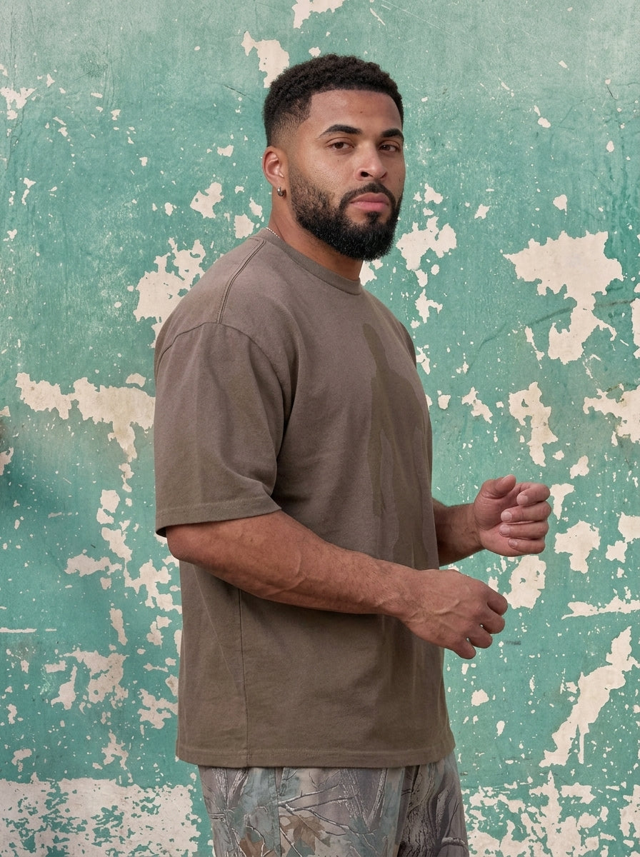 Gold's Iron Legacy Shadow Tees - Olive Wash