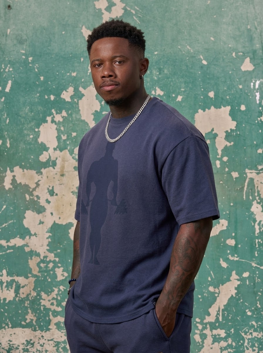 Gold's Iron Legacy Shadow Tees - Navy Wash