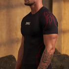 Gothic Compression Tees - Black/Red