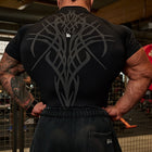 Gothic Compression Tees - Black/Grey - High Definition Angle 2
