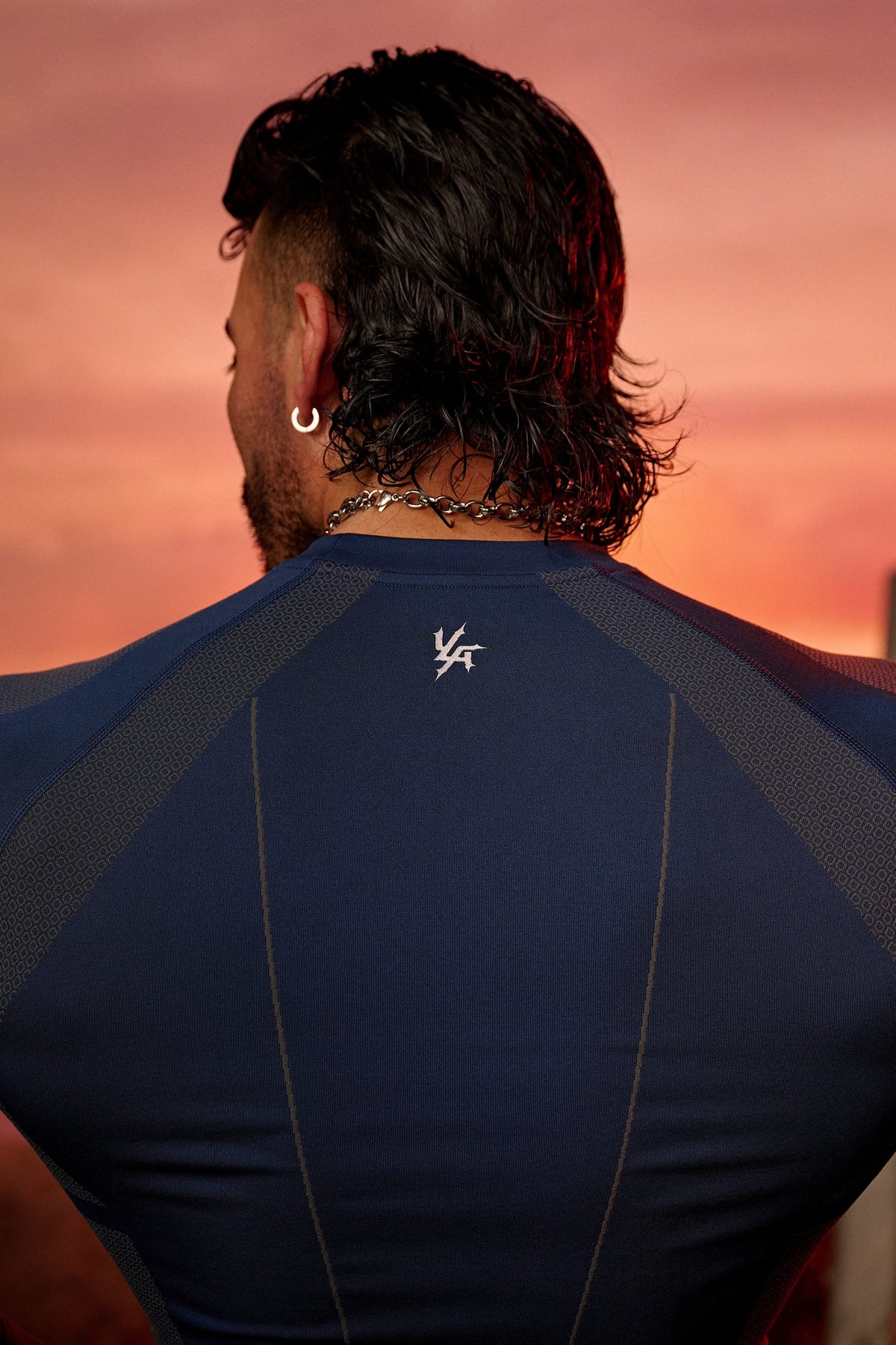 Apex Compression Longsleeves - Navy - High Definition Angle 3