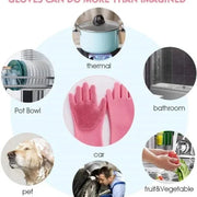 Silicone Magic Washing Gloves – Reusable Cleaning Gloves Pair