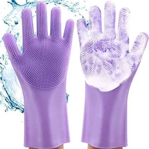 Silicone Magic Washing Gloves – Reusable Cleaning Gloves Pair